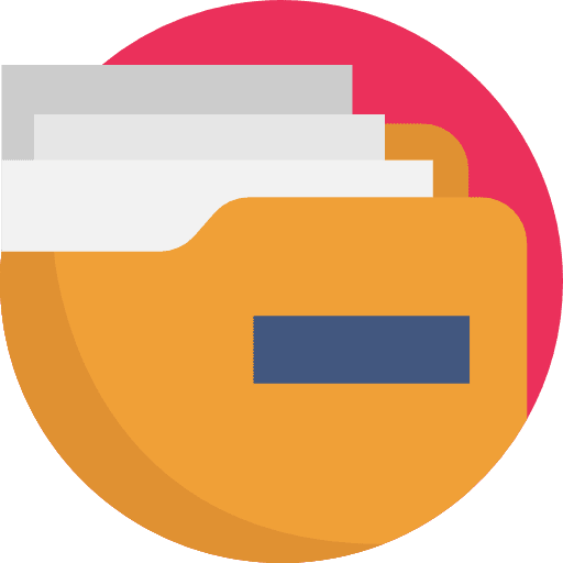 Folder file storage files and folders data storage icon