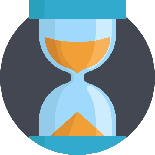 Sand clock time and date sand clock loading icon