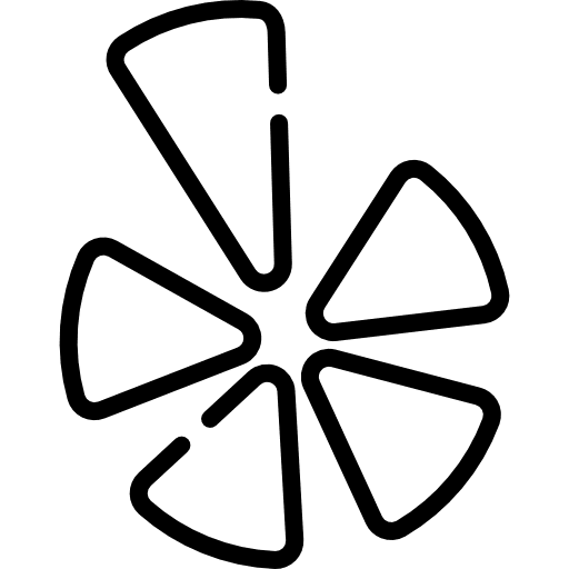 Yelp social media logotype logo icon