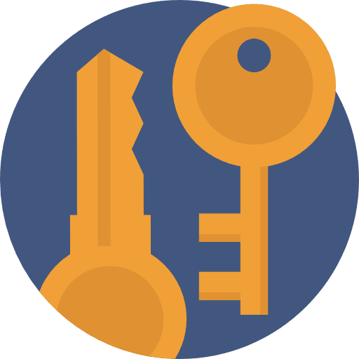 Key security key door key icon