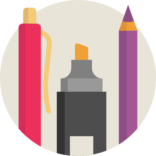 Pen school material pen business and finance icon