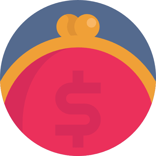 Purse fashion dollar accesory icon