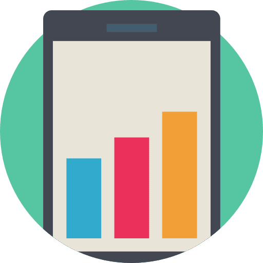 Bars seo and web bars business icon