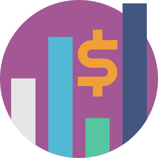 Bars stock investment business and finance icon