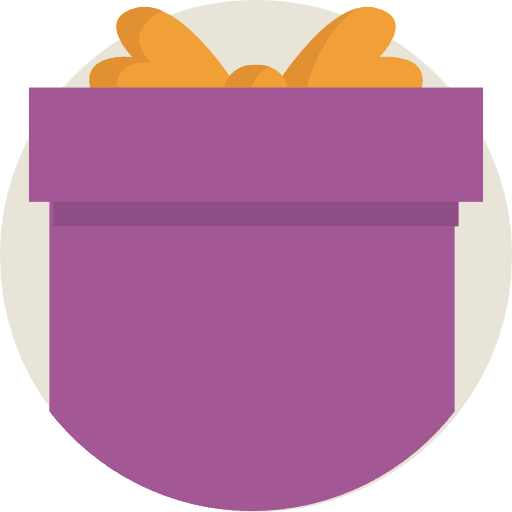 Gift surprise christmas presents birthday and party icon