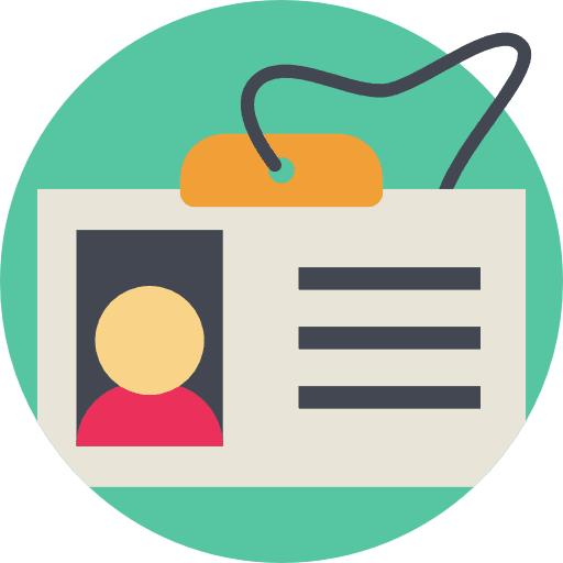 Id card identification id card business and finance icon