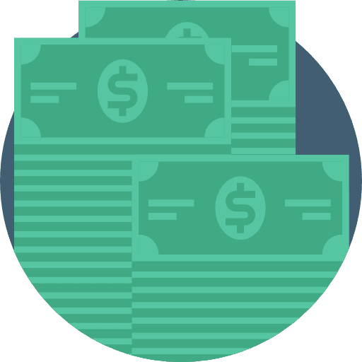 Money cash business and finance business icon