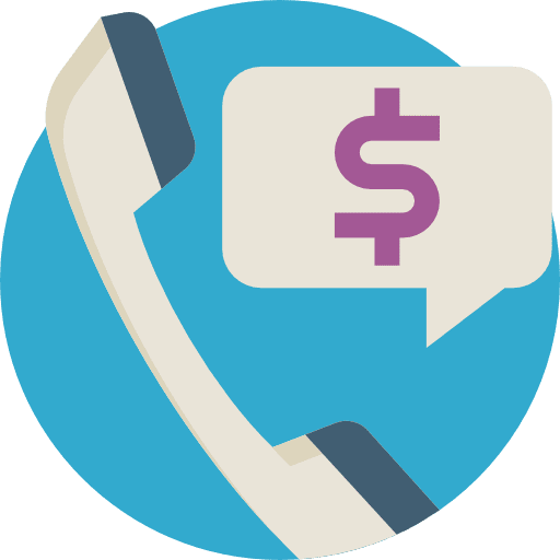 Phone call dollar economy business and finance icon