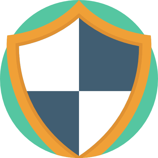Shield defense security protection icon