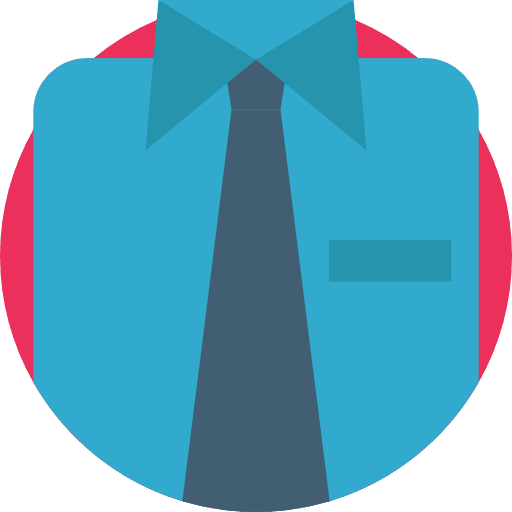 Uniform clothes tie shirt icon