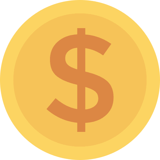 Coin business and finance business dollar icon