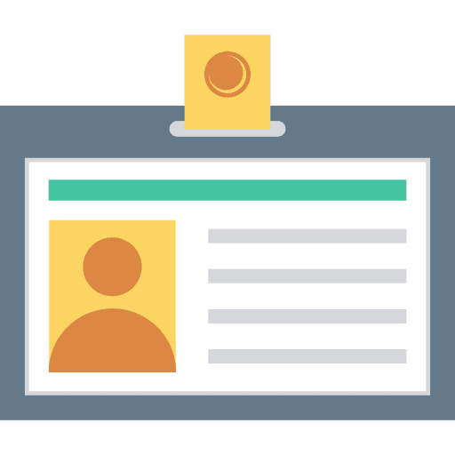 Id card business identification id card icon