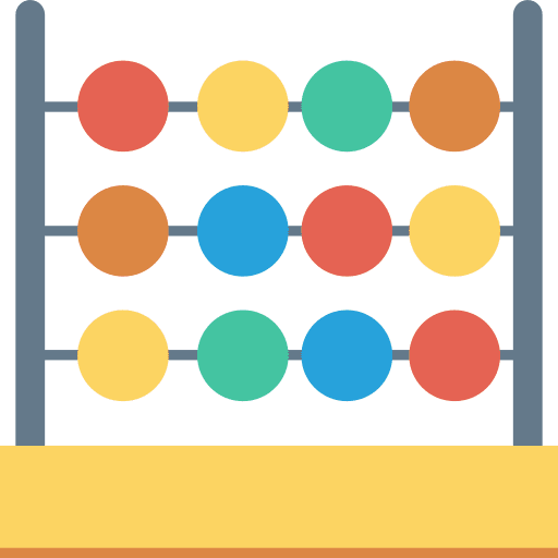 Abacus education calculator mathematical icon