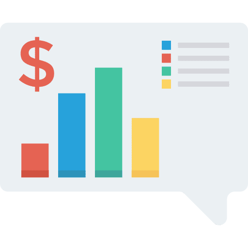 Chat communication seo and web stats icon