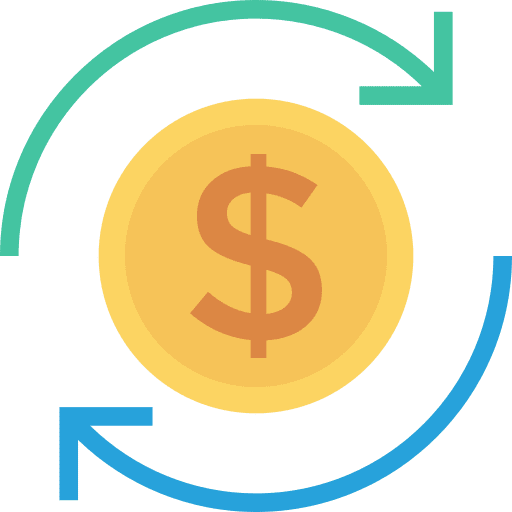 Coin cash business dollar icon