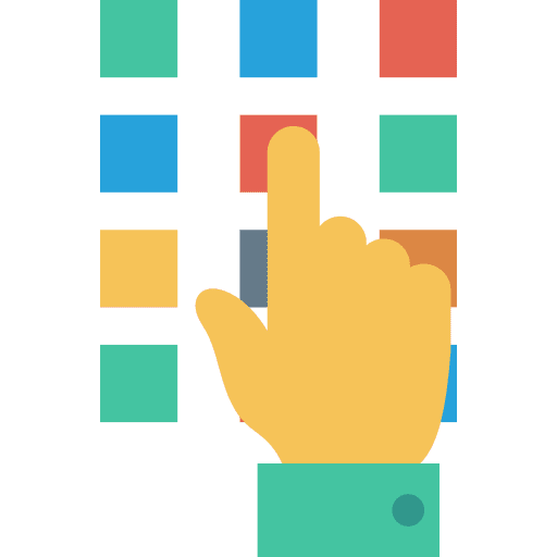 Dial keypad smartphone ui icon