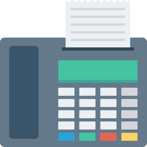 Fax technology phone call telephone icon