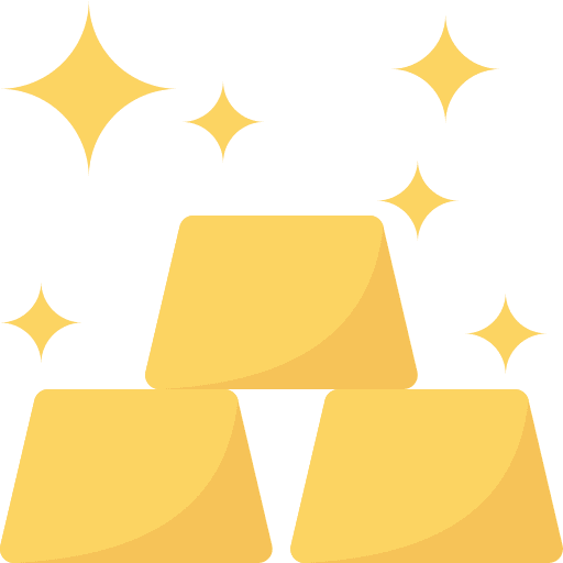 Gold ingots ingot business gold ingots icon