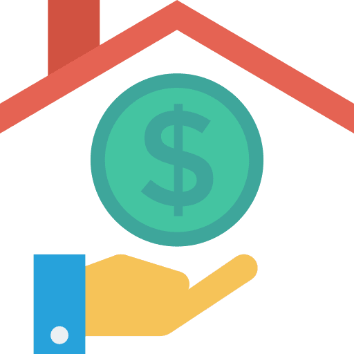 Mortgage buy rent mortgage icon