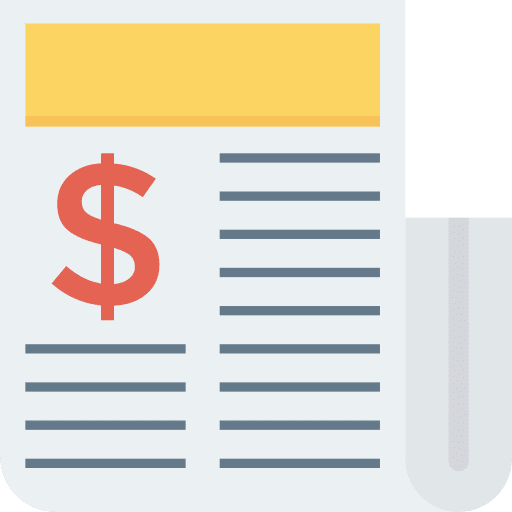 Newspaper newspaper journal news report icon