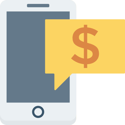 Smartphone dollar business and finance cellphone icon