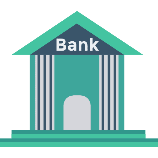 Bank money business bank icon