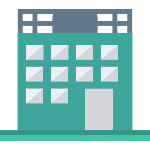 Building urban city building icon