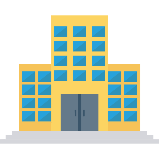 Hotel vacations architecture and city holidays icon