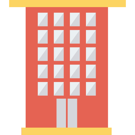 Building office block urban town icon