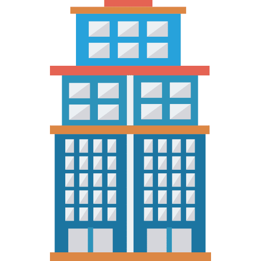 Building urban office town icon