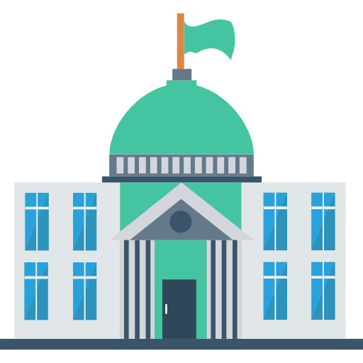 Mansion buildings property home icon