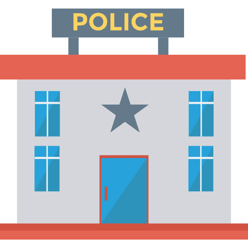 Police station police station prison security icon