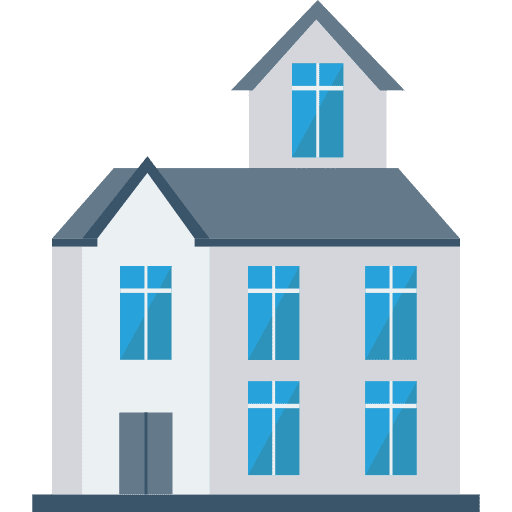 Hostel hotel buildings holidays icon