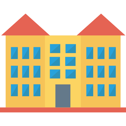 Hotel holidays buildings vacations icon