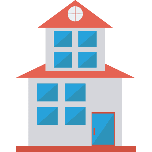 House real estate construction architecture and city icon