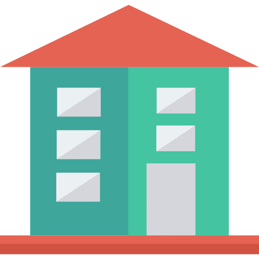 House buildings real estate property icon
