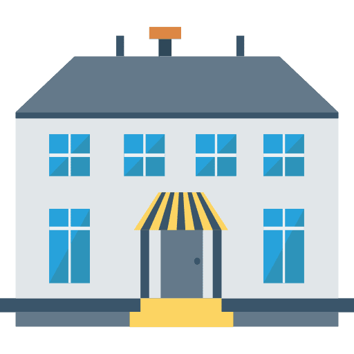 Mansion home luxury house icon