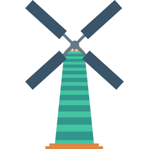 Mill eolic energy ecologic mill icon