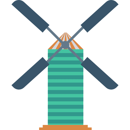 Mill farming and gardening mill eolian icon