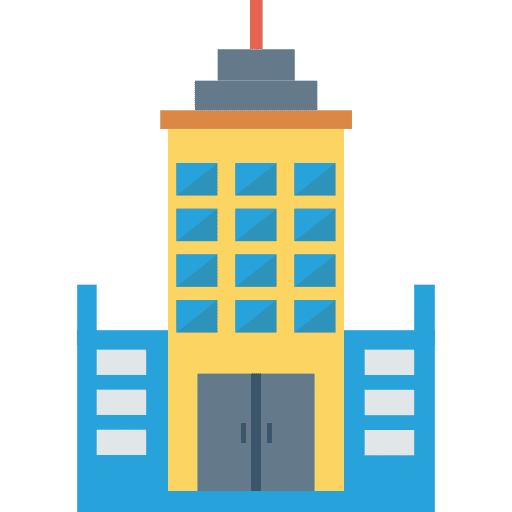 Office flats offices buildings icon