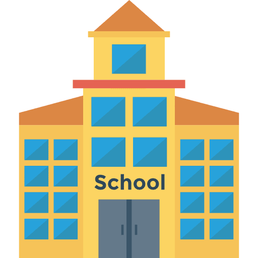 School high school architecture and city school icon