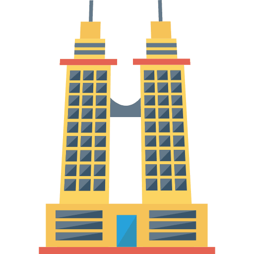 Skyscraper office skyscraper architecture and city icon