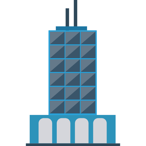 Skyscraper architectonic buildings city icon