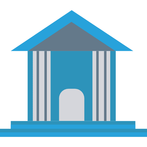 Bank banking finance architecture and city icon