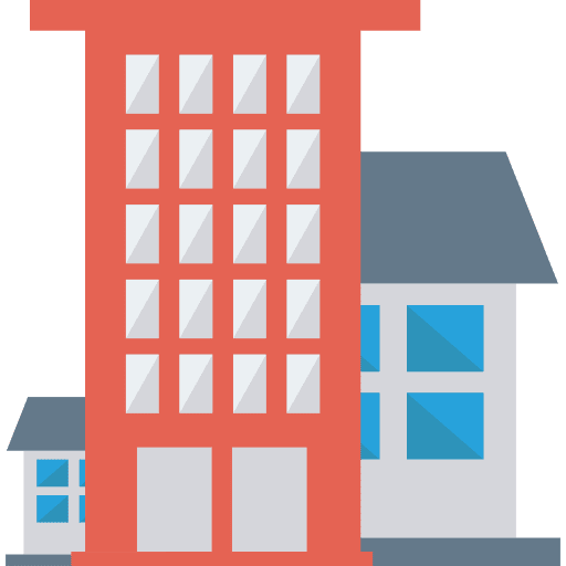 Building architectonic urban building icon