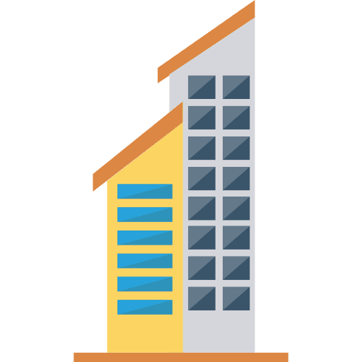 Building architecture and city building city icon