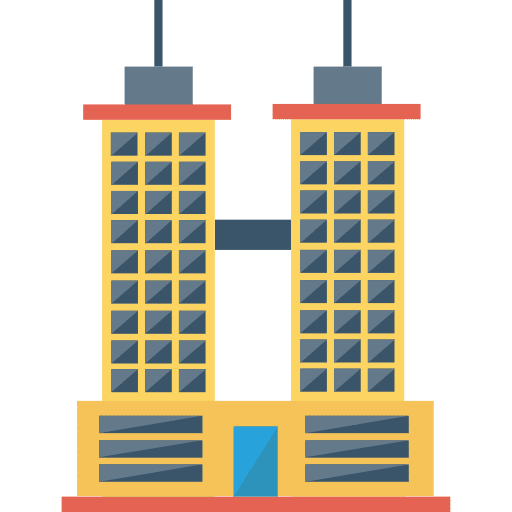 Building flats buildings architecture and city icon
