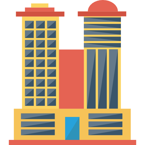 Building flats offices architecture and city icon