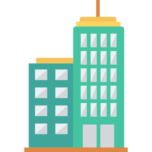 Building office block architectonic buildings icon