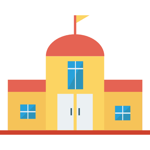 College college buildings school icon